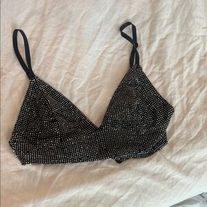 Windsor Black Sparkle Bralette Intimates